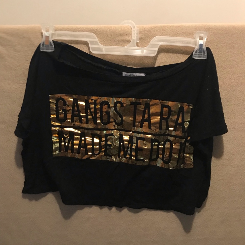 Gangsta Rap Made Me Do It Crop Top